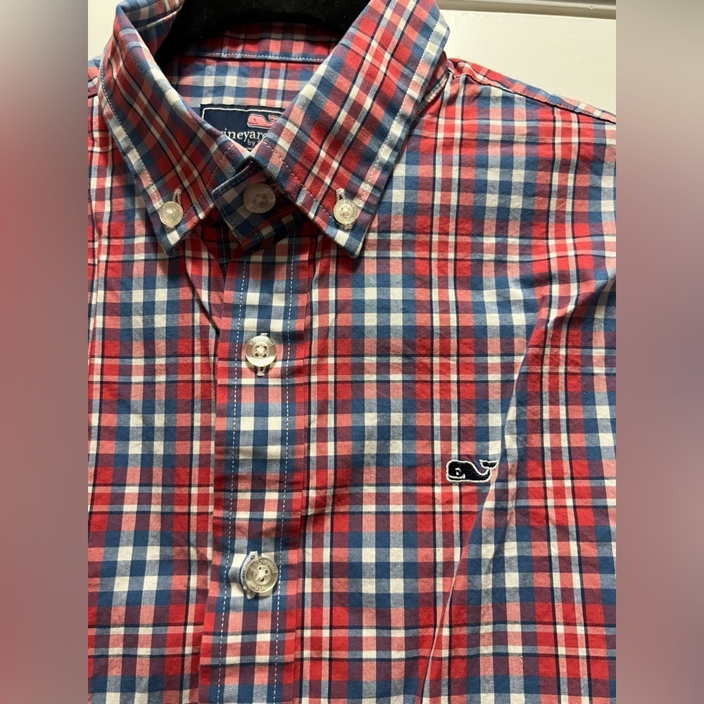 Set of 3 Boy’s Vineyard Vines Button Down Dress Shirts Size Medium 12-14 - Picture 6 of 12